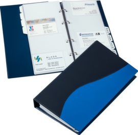 EICHNER Visitekaartjesmap van pvc in blauw