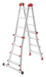 Hailo Multifunctionele reformladder M80, 4 x 4 sporten met profiel