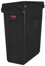 Rubbermaid Afvalverzamelbak Slim Jim® met ventilatiekanalen, 60 l, bruin