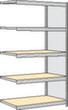 regalwerk Inhaakstelling voor spaanplaten met legborden, hoogte x breedte x diepte 2000 x 1285 x 526 mm, 5 legborden