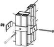 Hoekelement voor scheidingswandsysteem, breedte 480 / 480 mm  S