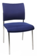 Topstar Bezoekersstoel Visit 10 met beklede rugleuning, zitting stof (100% polypropyleen), blauw  S