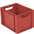 Euronorm-stapelbakken Ergonomic, rood, inhoud 24 l  S