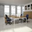 Quadrifoglio Aanbouwtafel Practika voor bureau met 4-voetonderstel, breedte x diepte 1000 x 600 mm, plaat grijs  S