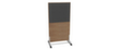 Nowy Styl Scheidingswand E10 van hout met stoffen bekleding, hoogte x breedte 1545 x 800 mm  S