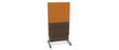 Nowy Styl Scheidingswand E10 van hout met stoffen bekleding, hoogte x breedte 1545 x 800 mm  S