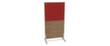 Nowy Styl Scheidingswand E10 van hout met stoffen bekleding, hoogte x breedte 1545 x 800 mm