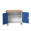 bott Mobiele werkbank verso, 1 kast, RAL7035 lichtgrijs/RAL5010 gentiaanblauw