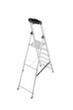 Krause trapladder MONTO® Solido® met bordes met gerstekorrelprofiel, 6 treden met profiel  S