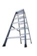 Krause Geëloxeerde dubbele ladder MONTO® SePro D®, 2 x 6 treden met antislipprofiel  S