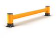 a.m.p.e.r.e. Aanrijdbeveiliging voor stelling Rack Mammut®, hoogte x lengte 400 x 2500 mm  S