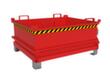 Bauer Mini-bodemklepcontainer MSB 400 in RAL3000 vuurrood  S