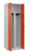 C+P Locker met zitbank Classic Plus voor scheiding van kleding, vakbreedte 300 mm  S