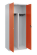 C+P Locker met zitbank Classic Plus voor scheiding van kleding, vakbreedte 400 mm  S