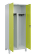 C+P Locker met zitbank Classic Plus voor scheiding van kleding, vakbreedte 400 mm  S