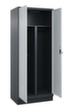 C+P Locker met zitbank Classic Plus voor scheiding van kleding, vakbreedte 400 mm  S