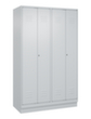 C+P Locker met zitbank Classic Plus voor scheiding van kleding, vakbreedte 300 mm