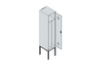 C+P Locker Classic Plus voor scheiding van kleding, vakbreedte 400 mm  S