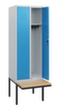 C+P locker Classic Plus met bank, vakbreedte 300 mm  S