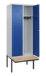 C+P locker Classic Plus met bank, vakbreedte 400 mm  S