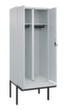 C+P Locker met zitbank Classic Plus voor scheiding van kleding, vakbreedte 400 mm  S