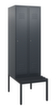 C+P locker Classic Plus met bank, vakbreedte 300 mm