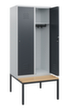 C+P locker Classic Plus met bank, vakbreedte 400 mm  S