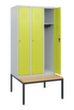 C+P locker Classic Plus met bank, vakbreedte 300 mm  S