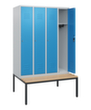 C+P locker Classic Plus met bank, vakbreedte 300 mm  S