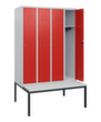 C+P locker Classic Plus met bank, vakbreedte 300 mm  S