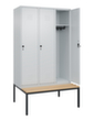 C+P locker Classic Plus met bank, vakbreedte 400 mm  S