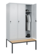 C+P locker Classic Plus met bank, vakbreedte 400 mm  S