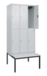 C+P dubbeldekse locker Classic Plus met bank, vakbreedte 300 mm  S