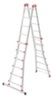 Hailo Multifunctionele reformladder M80, 4 x 6 sporten met profiel