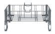 Rubbermaid trolley Slim Jim® voor 2 verzamelaars van recyclebaar materiaal, voor 60 - 87 l bak, RVS  S