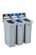 Rubbermaid Informatiebord Slim Jim® voor Recyclingstation  S