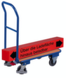 VARIOfit In-/uitklapbare duwbeugelwagen met houten laadvlak, draagvermogen 250 kg, TPE banden  S