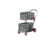 Vouwkrattrolley CLAX met vouwkrat, draagvermogen 60 kg, 2 etages  S