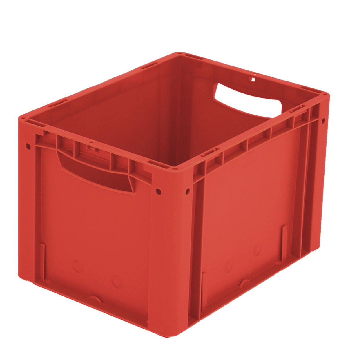 Euronorm-stapelbakken Ergonomic, rood, inhoud 24 l