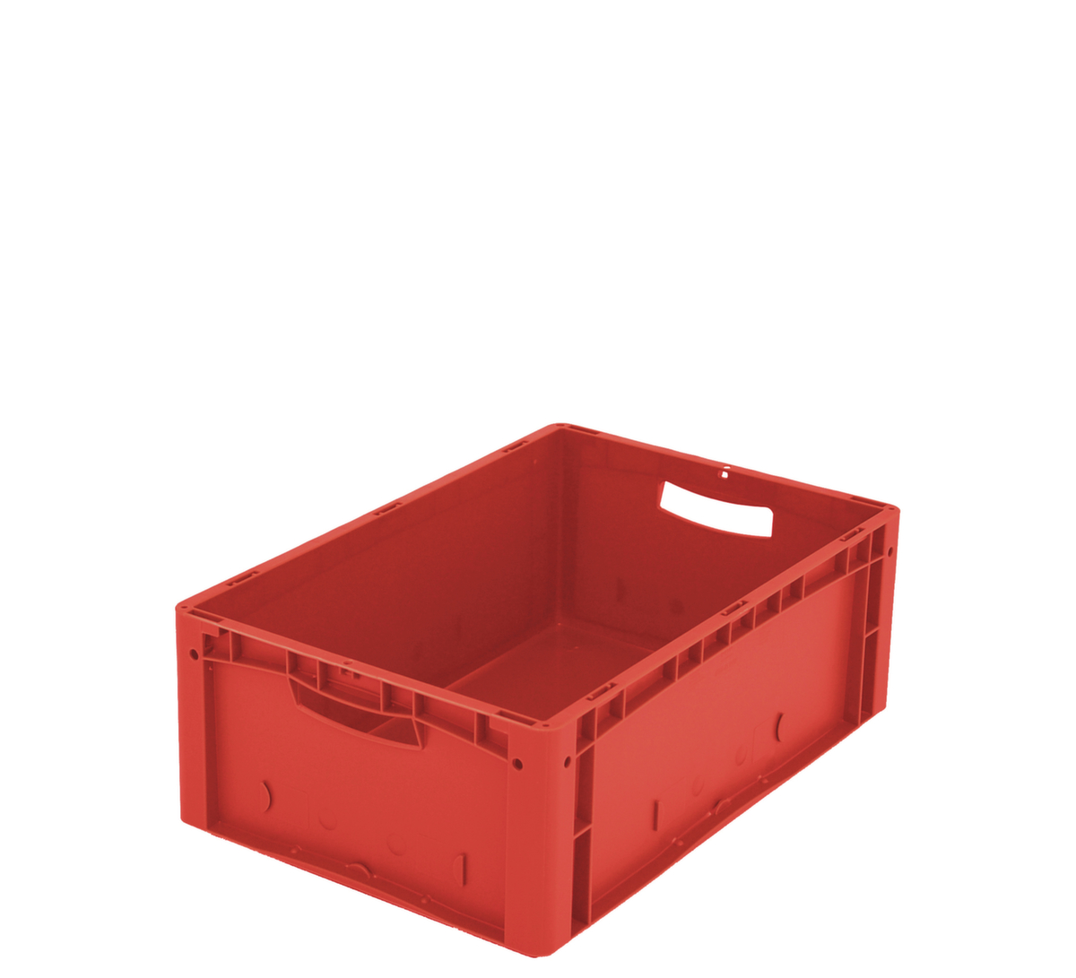 Euronorm-stapelbakken Ergonomic, rood, inhoud 41 l