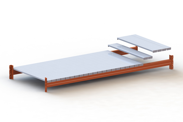 META Legbord met stalen paneel Multipal S voor breedvakstelling, breedte x diepte 2700 x 800 mm  ZOOM