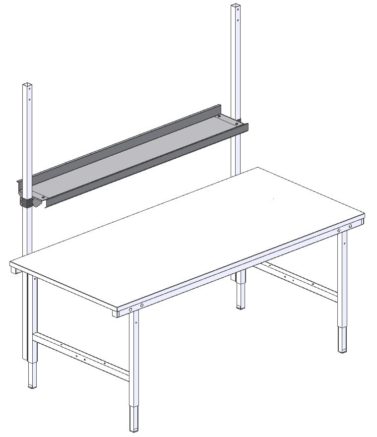 Rocholz Postbakje voor paktafel, breedte 1630 mm  ZOOM