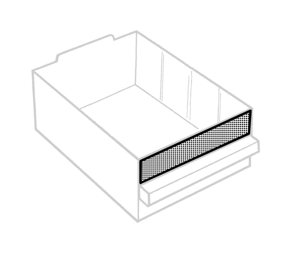 raaco robuuste transparante magazijnbak 250/8-2 met metalen frame, 8 lade(n), donkerblauw/transparant  ZOOM