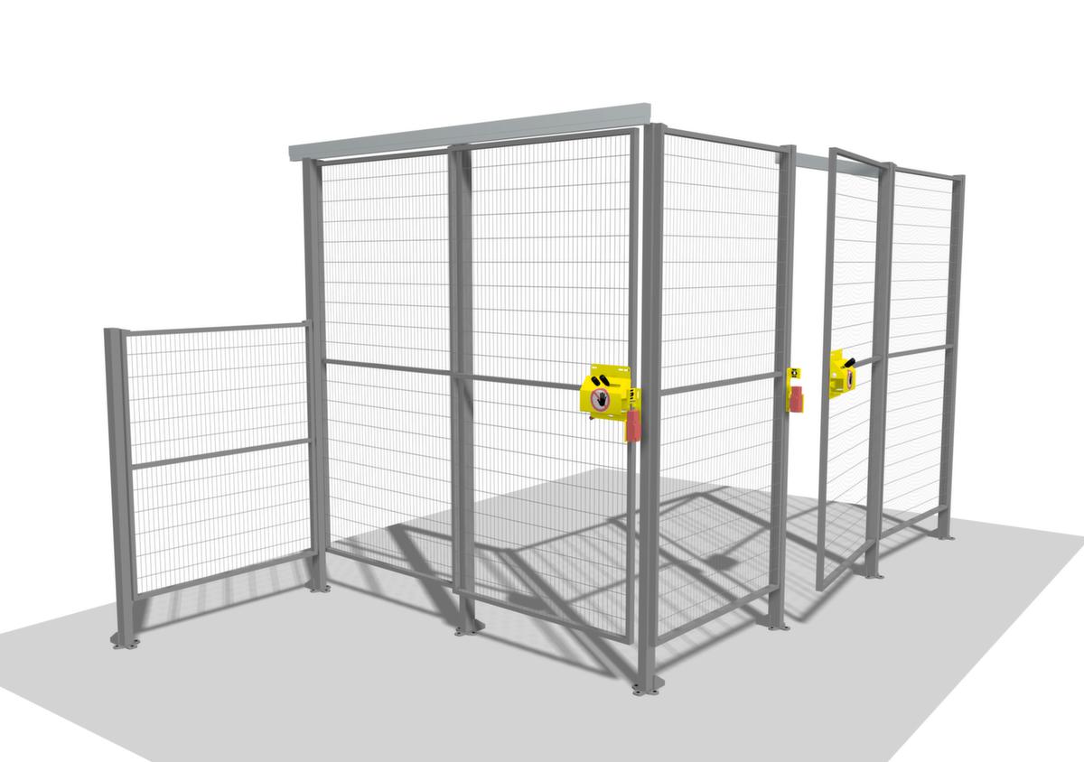 TROAX Openslaande deur voor machine-veiligheidshek, hoogte x breedte 1400 x 1600 mm  ZOOM