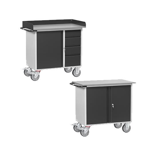 fetra Tafel- en kastwagen GREY EDITION met 400 kg draagvermogen  ZOOM