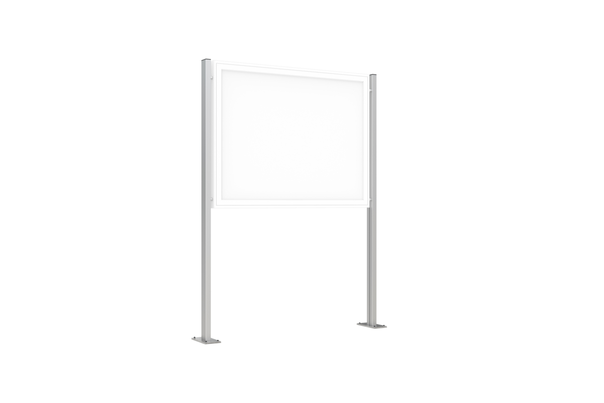 Staander voor vitrine, aluminium