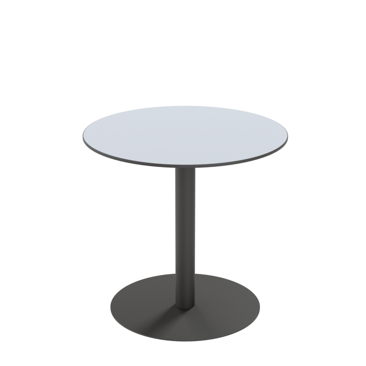 Paperflow Weerbestendige outdoor-tafel Cross, Ø 800 mm, plaat grijs  ZOOM