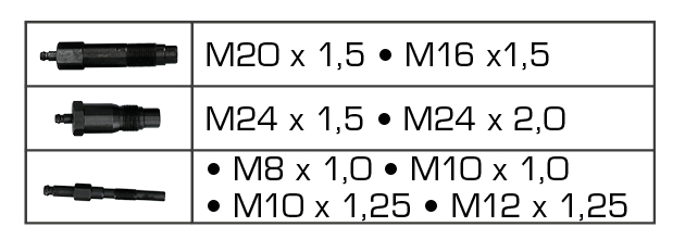 Compressie tester set voor dieselmotoren  ZOOM