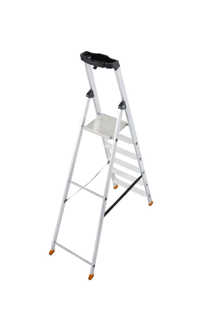 Krause trapladder MONTO® Solido® met bordes met gerstekorrelprofiel, 6 treden met profiel  ZOOM