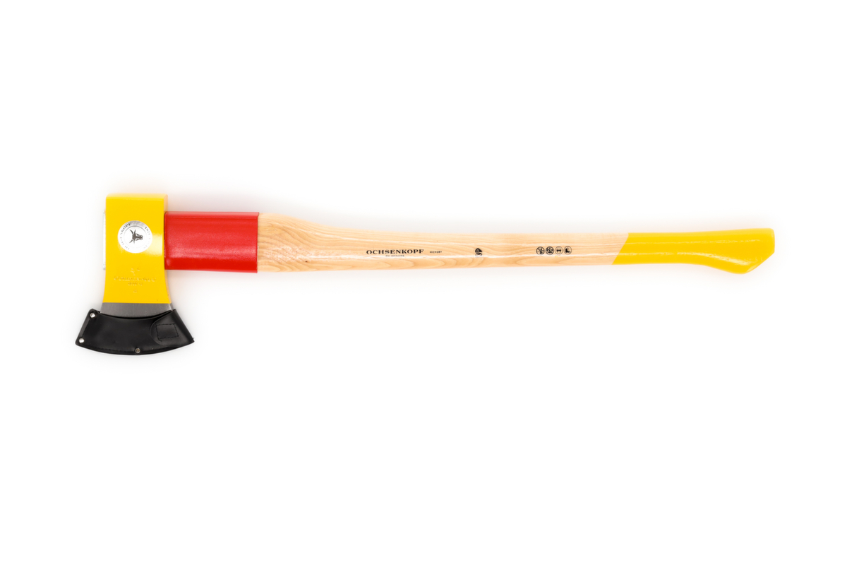 OX 648 H-2508 SPALT-FIX bijl ROTBAND-PLUS met 80 cm hickory steel  ZOOM